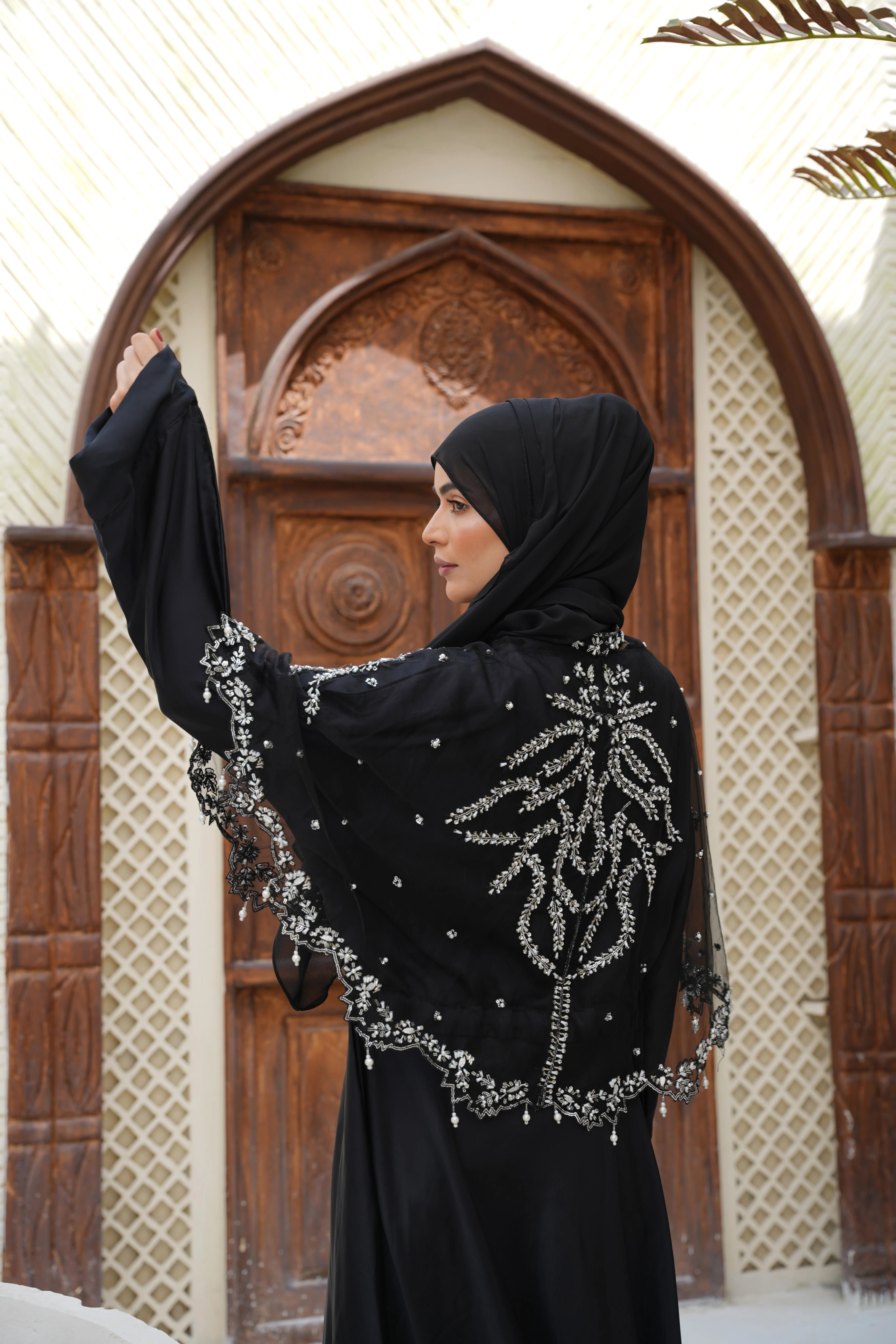 Moon’s Shadow Abaya & Cape Set