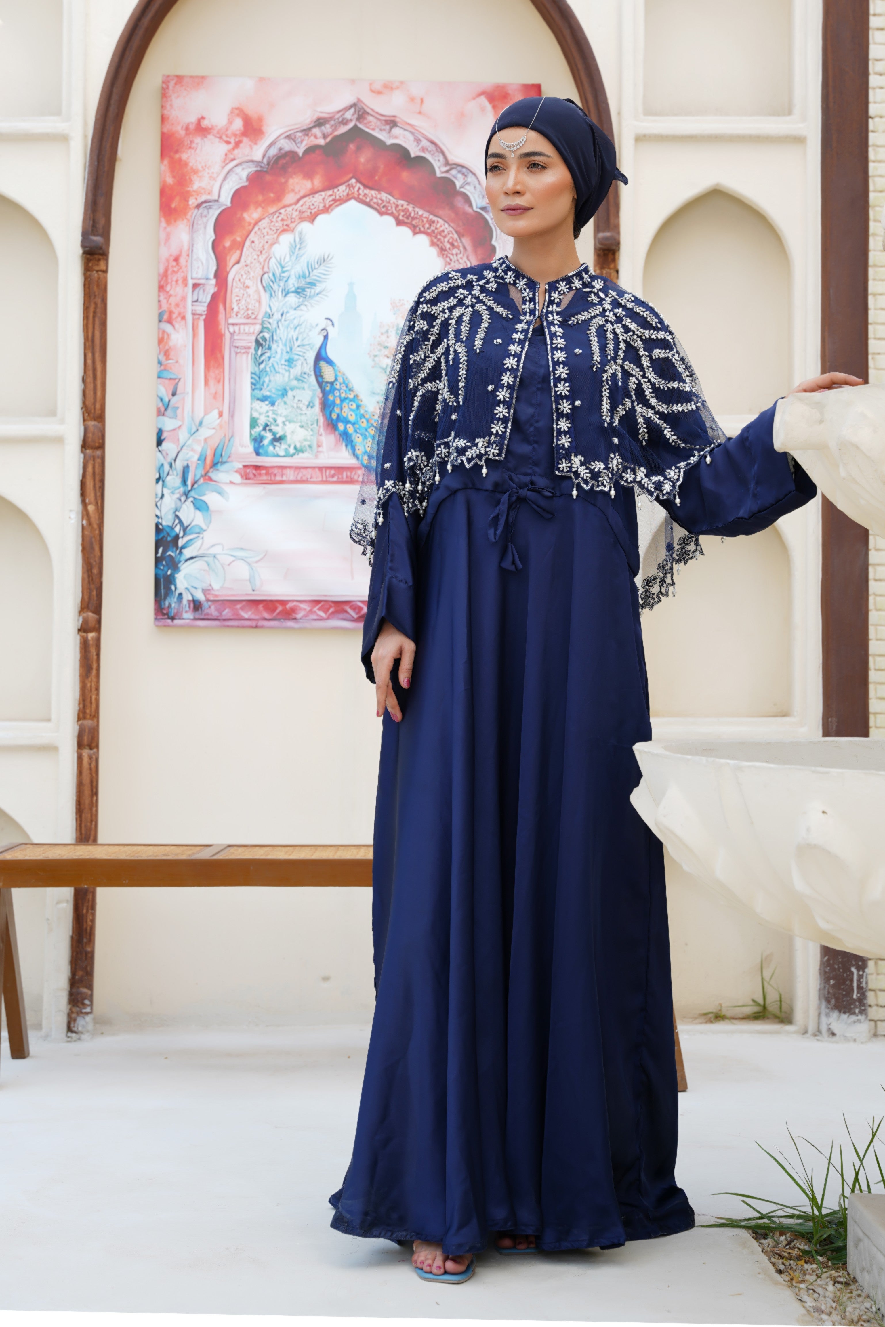 Sultan's Sea Abaya & Cape Set