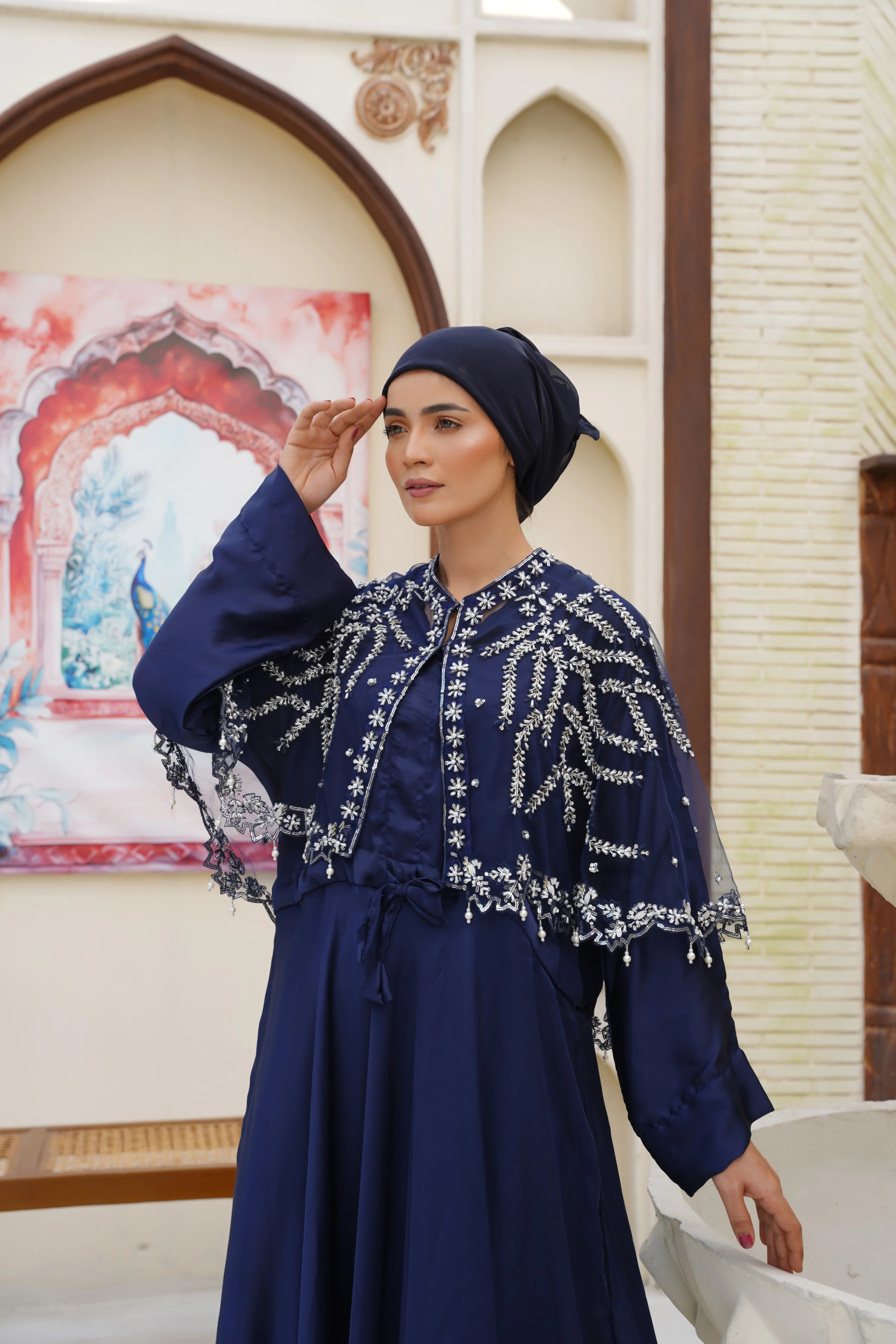 Sultan's Sea Abaya & Cape Set