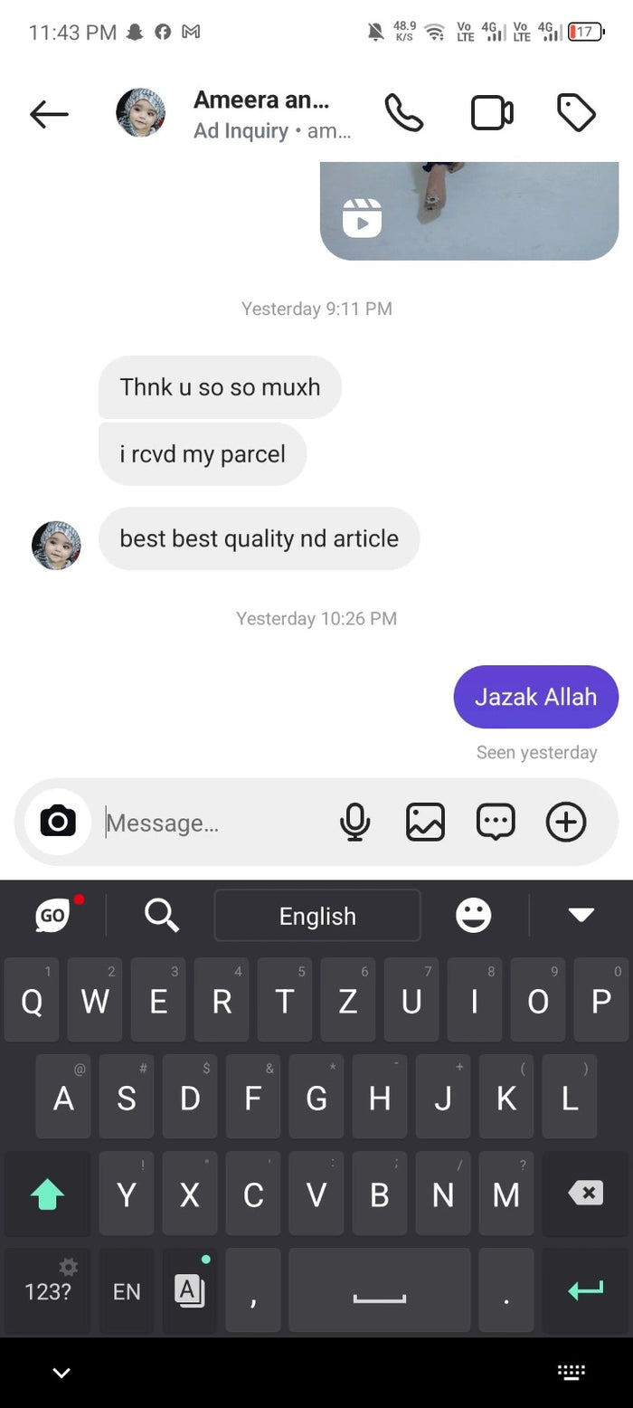 Verified customer customer review