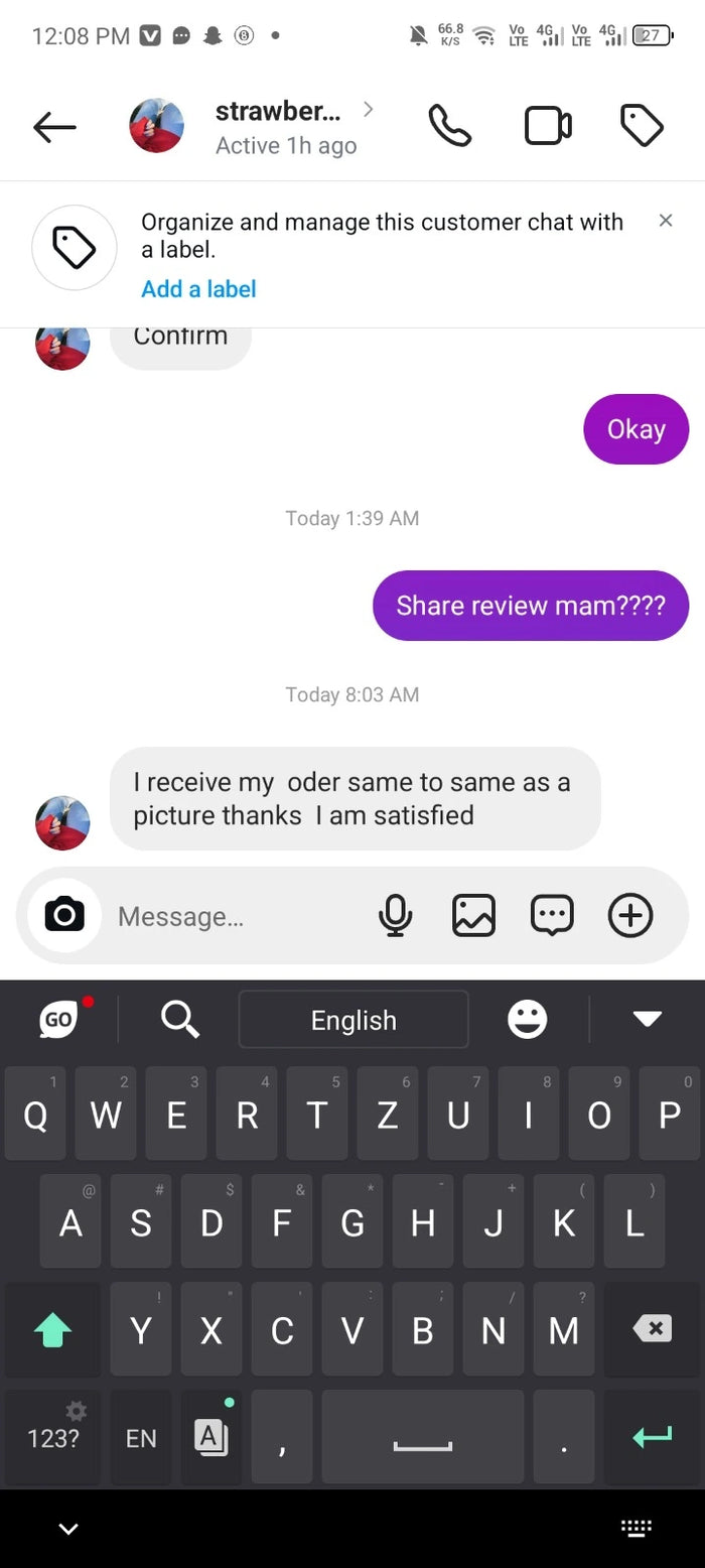 Verified customer customer review
